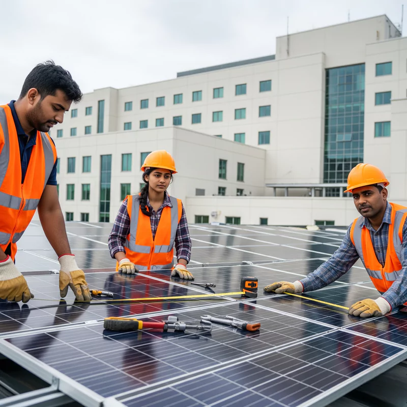 sukarm healthcare hospital solar epc solution