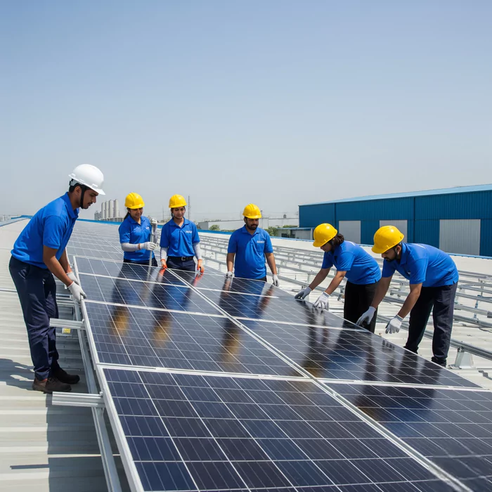 sukarm solar epc compan r4n eui (1) "SuKarM" is a leading Solar Power System Installation Company, specializing in roof-top grid-connected photovoltaic (PV) solar panel installations. Founded in 2018, SuKarM has rapidly grown from consulting to becoming a comprehensive EPC (Engineering, Procurement, and Construction) provider with five years of dedicated experience in the solar industry. With a strong track record of over 150 completed projects and more than 1.5 megawatts of total installation experience, SuKarM offers top-quality solar solutions for residential, commercial, and industrial sites. The company is known for its commitment to delivering high-quality installations at reasonable prices, backed by excellent customer service.